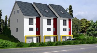 Kowalski Haus Reihenhaus am Hang 200 Frontansicht