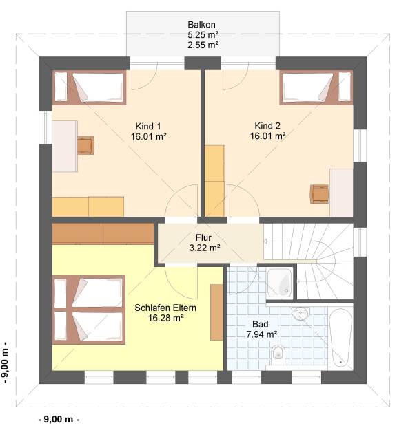 Kowalski Haus Villa ZOE Grundriss OG